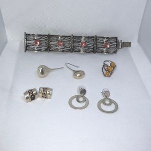 Sterling silver bundle💕earrings,ring,and bracelet